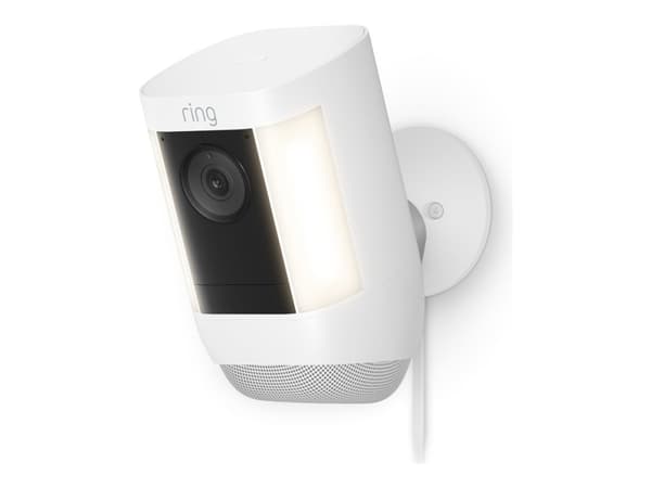 Ring Spotlight Cam Pro Plug, IP-turvakamera, Sisätila ja ulkotila, Langaton, 3000 K, Katto/seinä, Musta musta
