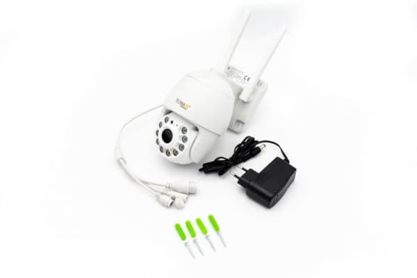 Technaxx 4991, IP-sikkerhetskamera, Inne & Ute, Trådløs, Utvendig, Vegg, Hvit