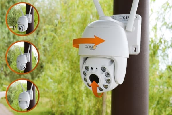 Technaxx 4991, IP-sikkerhetskamera, Inne & Ute, Trådløs, Utvendig, Vegg, Hvit