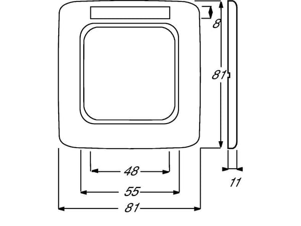 Busch-Jaeger 1754-0-2221, Indigo, Busch-Jaeger, 1799-0-0154 1799-0-0162, 81 mm, 81 mm, 1,1 cm
