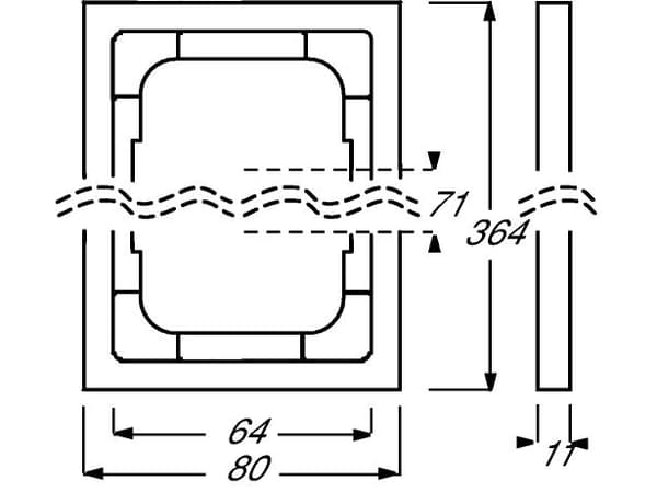BUSCH JAEGER 1754-0-4244 - Antrasiitti - Busch-Jaeger - 80 mm - 364 mm - 1,1 cm ( 2CKA001754A4244 )