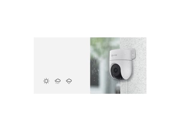 EZVIZ H8c 2K, IP-turvakamera, Ulkona, Langallinen & langaton, Katto/seinä, Valkoinen, Kupoli