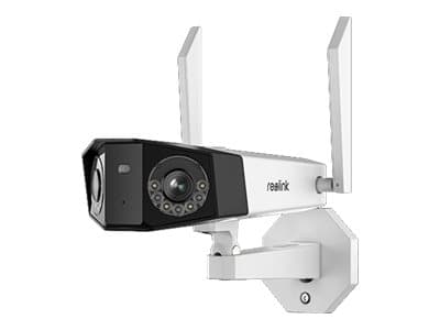 Reolink Duo WiFi - Nätverksövervakningskamera - utomhusbruk, inomhusbruk - väderbeständig - färg (Dag&Natt) - 8 MP - 4608 x 1728 - fast lins - ljud -