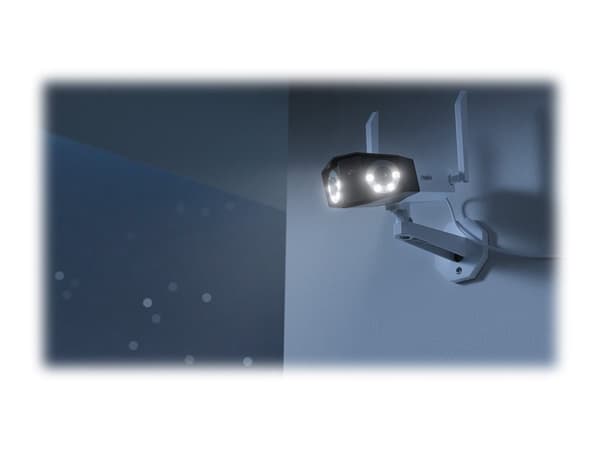 Reolink Duo WiFi - Nätverksövervakningskamera - utomhusbruk, inomhusbruk - väderbeständig - färg (Dag&Natt) - 8 MP - 4608 x 1728 - fast lins - ljud -