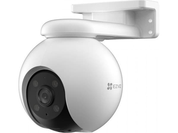EZVIZ H8 Pro 3K, IP-sikkerhetskamera, Inne & Ute, Ledning & Trådløs, Vegg/stang, Sort, Hvit, Sfærisk