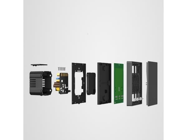 Sonoff smart 2-kanals Wi-Fi veggbryter svart (M5-2C-80)