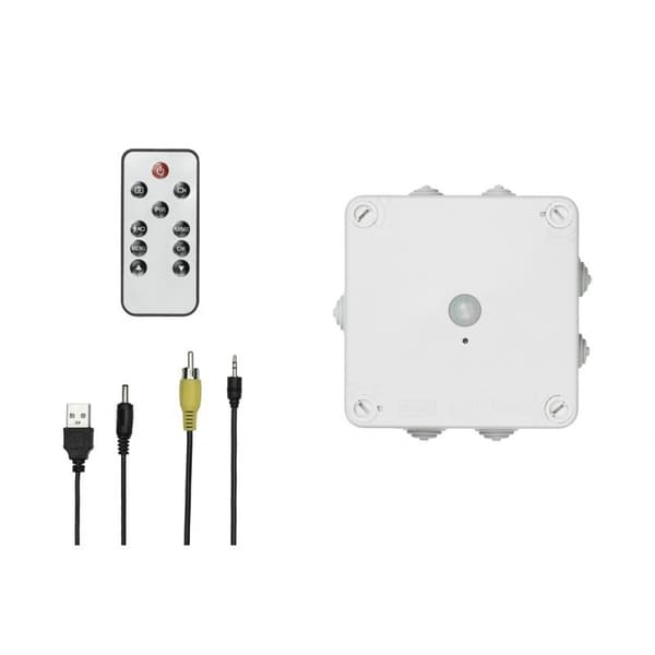 Utomhus 2K Övervakningskamera i kopplingsdosa, UHD, lång batteritid, 54 dagars PIR rörelseaktiverad inspelning