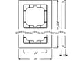 Pikkukuva 2 / 3: Busch-Jaeger 1754-0-4412, Musta, Ruuviton, Busch-Jaeger, 91 mm, 304 mm, 1,1 cm