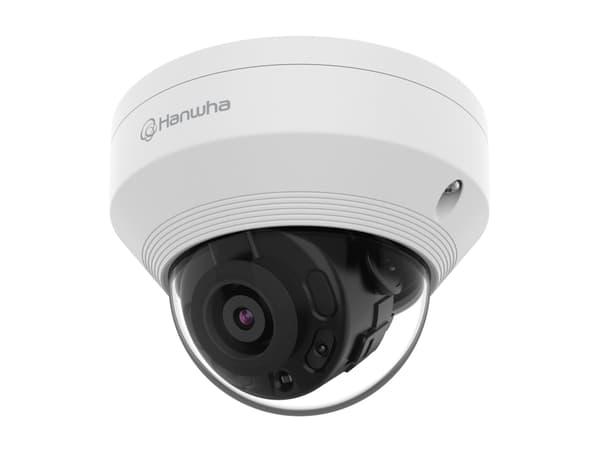 Hanwha Vision WiseNet Q QNV-7022R - Nätverksövervakningskamera - kupol - inomhusbruk, utomhusbruk - dammtät/vattentät/stöldsäker - färg (Dag&Natt) - Vit