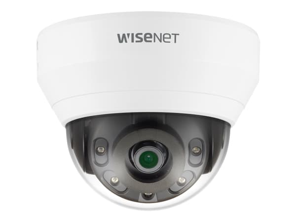 Hanwha Vision WiseNet Q QND-6012R1 - Nettverksovervåkingskamera - kuppel - farge (Dag og natt) - 2 MP - 1920 x 1080 - fastfokal - sammensatt - LAN 10