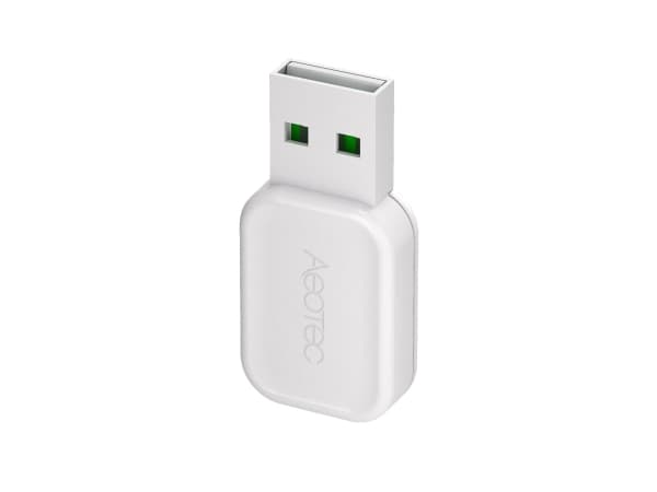 Aeotec Z-Stick, Håndholdt, Koblet med ledninger (ikke trådløs), Trådløs, ZigBee, 868.42 MHz, 200 m