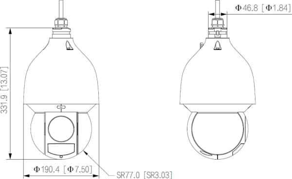 Dahua Technology WizSense SD5A232GB-HNR, IP-turvakamera, Sisätila ja ulkotila, Langallinen, CE: EN55032/EN55024/EN50130-4 FCC: Part15 subpartB, ANSI
