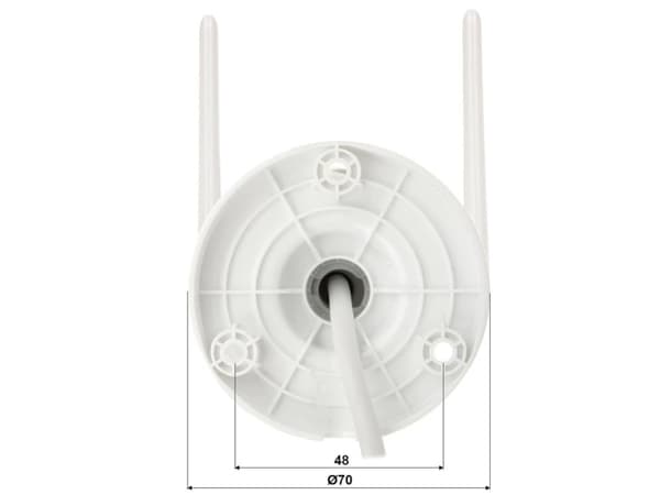 Imou IPC-F42P, IP-sikkerhetskamera, Inne & Ute, Koblet med ledninger (ikke trådløs), CE, FCC, Vegg/stang, Hvit
