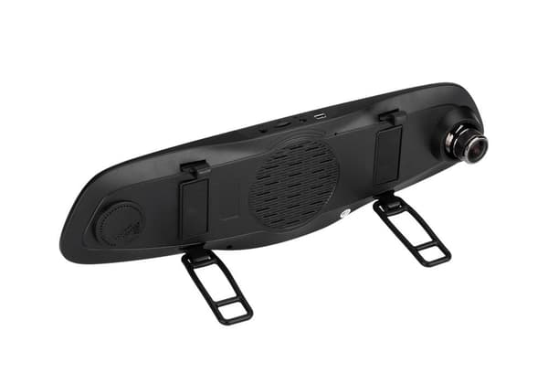 Backspegelkamera med 5" IPS-spegeldisplay, FullHD, Dubbla kameror, G-sensor, 170 grader vidvinkel, IR-backkamera