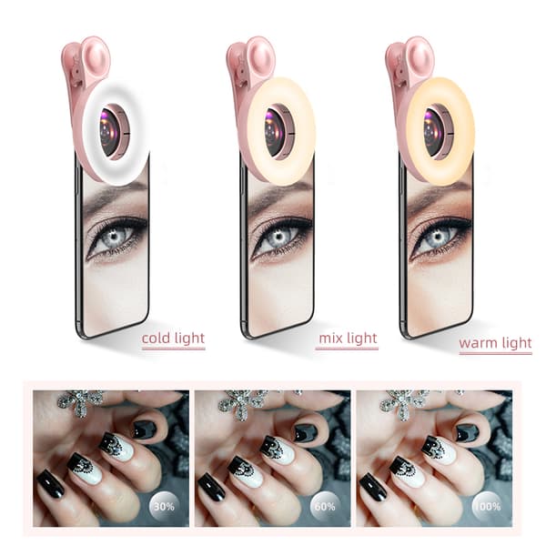 Mobiltelefon fylde lys makro linse 15X 50 LED'er 3 lysstyrke