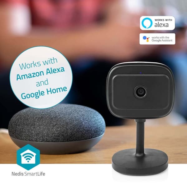 Nedis SmartLife Sisäkamera | Wi-Fi | Full HD 1080p | MicroSD (ei sisälly) / Onvif / Pilvipalvelutallennus (valinnainen) | Liiketunnistimella | Yökuvau
