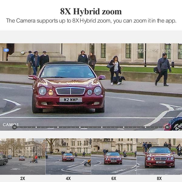 8MP PTZ Turvajärjestelmä - Kaksoislinssi, Ihmisen Havaitseminen, Automaattiseuranta WIFI NVR Kamerapaketti Kahdensuuntaisella Audiotuella.