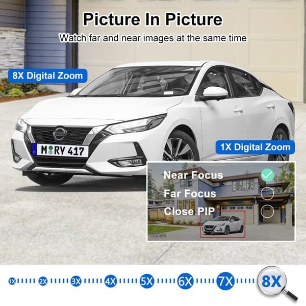8MP UHD 4K PTZ Hybrid Zoom-kamera - 2,8mm 12mm Dubbellins, Människa Detektera Automatisk Spårning