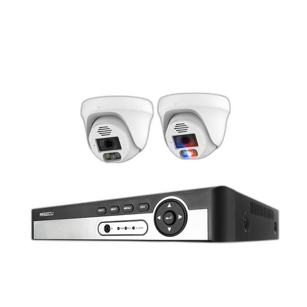 4K 8MP Sikkerhedskamerasystem - 8CH POE NVR AI Ansigtsdetektion To-vejs Audio Farve Nat Videoovervågning Sæt