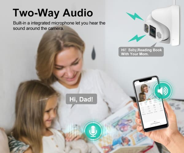 4K 8MP Sikkerhedskamerasystem - 8CH POE NVR AI Ansigtsdetektion To-vejs Audio Farve Nat Videoovervågning Sæt