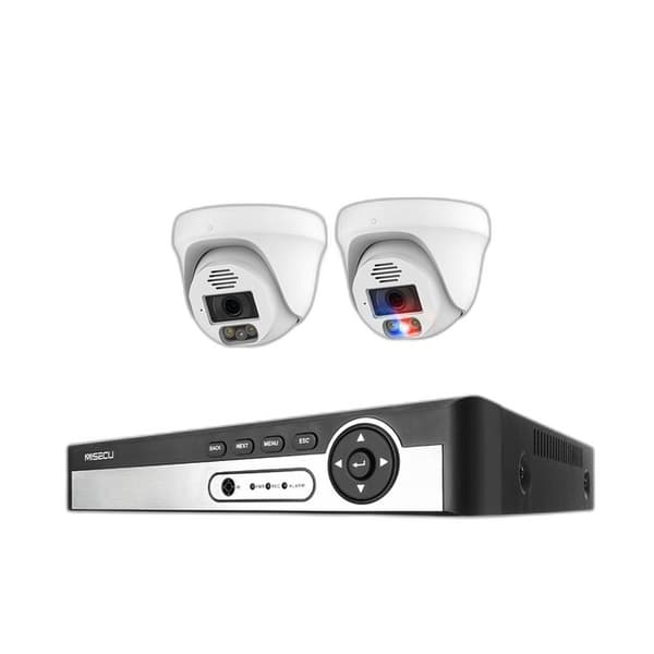 4K 8MP Sikkerhedskamerasystem - 8CH POE NVR AI Ansigtsdetektion To-vejs Audio Farve Nat Videoovervågning Sæt