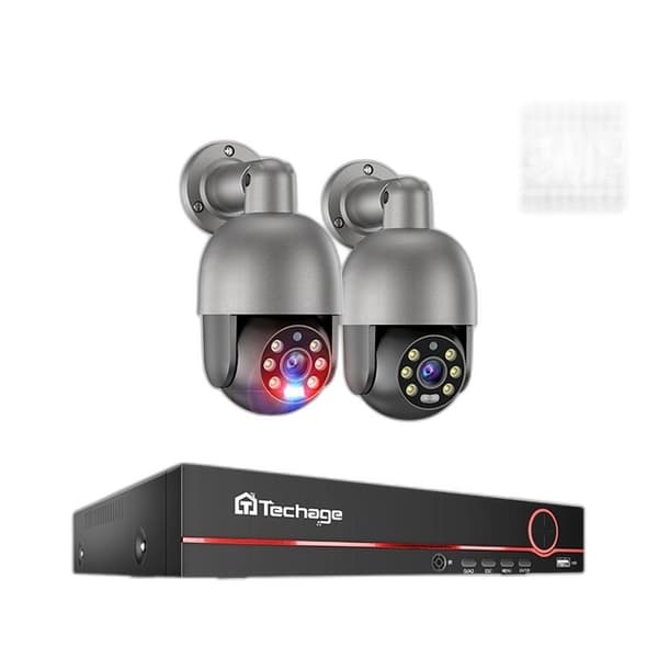 8CH 4MP 5MP 8MP AI Människodetektering PTZ Säkerhets POE IP-kamerasystem - Utomhus tvåvägsljud videövervakningskit