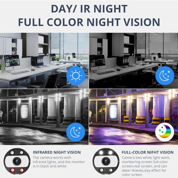 8CH 4K 5MP AI Sikkerhedskamera System - Ansigtsregistrering 8MP CCTV Videoovervågningssæt, Farve Natvision NVRP2P