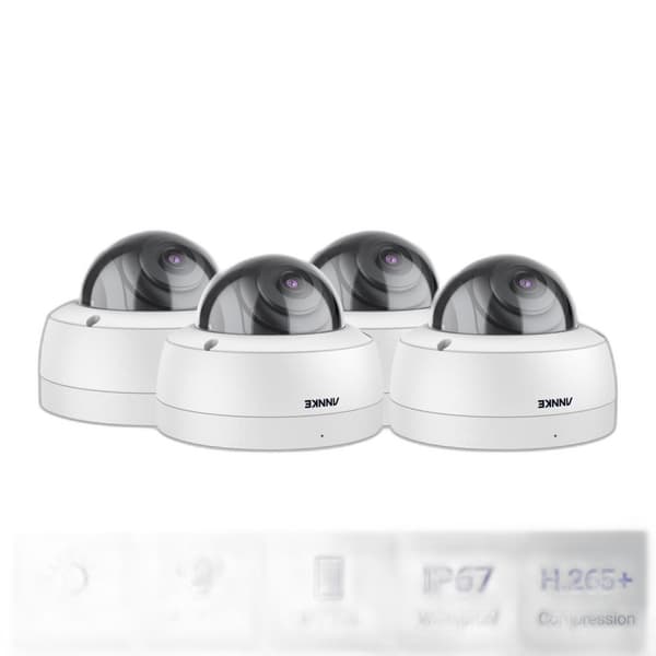 4K 8MP POE Udendørs Sikkerhedskamera - EXIR Natvision, Lydalarmer