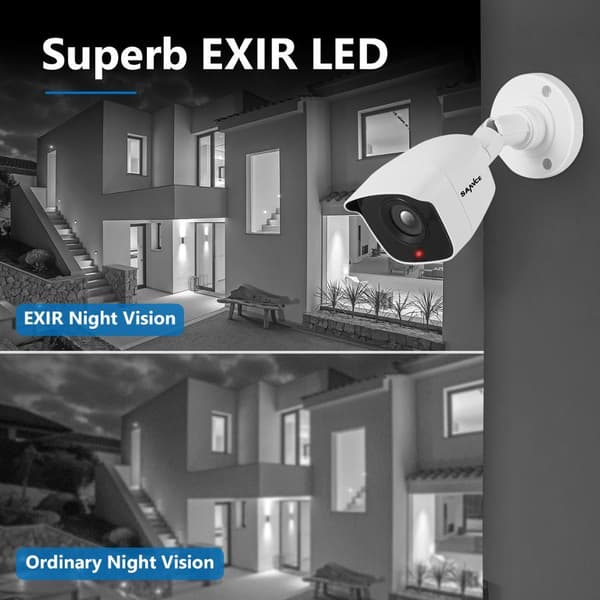 8CH 1080P Lite DVR CCTV-system - 4/8stk FD 2MP Kameraer IR IP66 Sæt Bevægelsesdetektion
