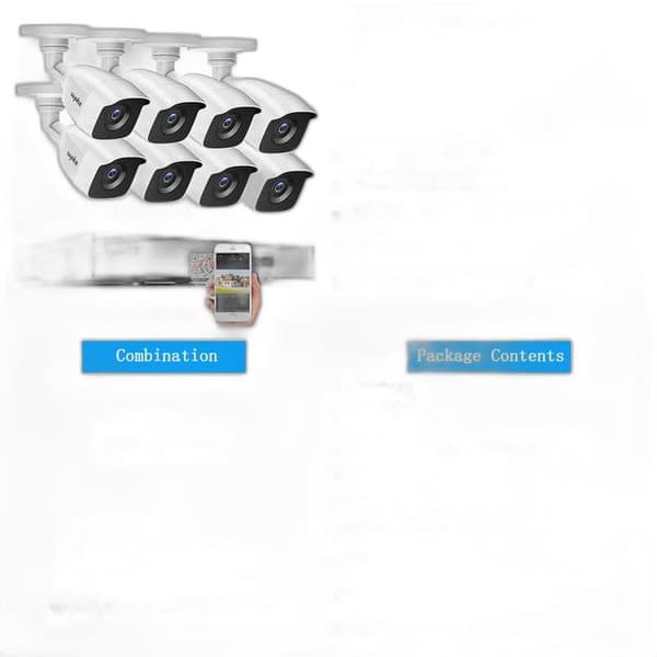 8CH 1080P Lite DVR CCTV-system - 4/8stk FD 2MP Kameraer IR IP66 Sæt Bevægelsesdetektion