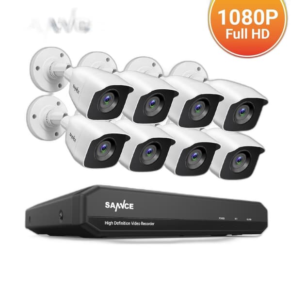 8CH 1080P Lite DVR CCTV-system - 4/8stk FD 2MP Kameraer IR IP66 Sæt Bevægelsesdetektion