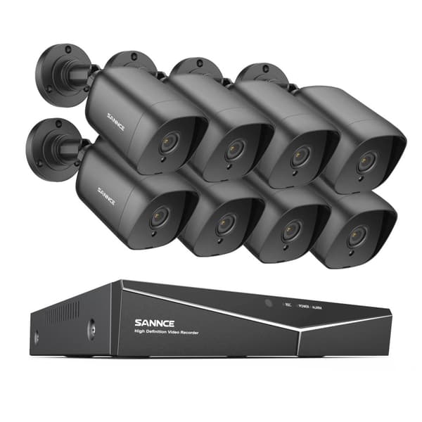 8CH 1080P Lite DVR CCTV-system - 4/8st FD 2MP kameror IR IP66 Kit Rörelsedetektering