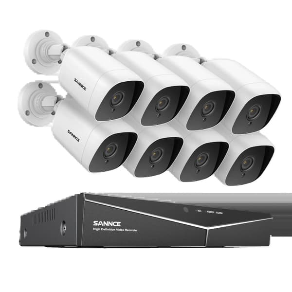 8CH 1080P Lite DVR CCTV-system - 4/8st FD 2MP kameror IR IP66 Kit Rörelsedetektering