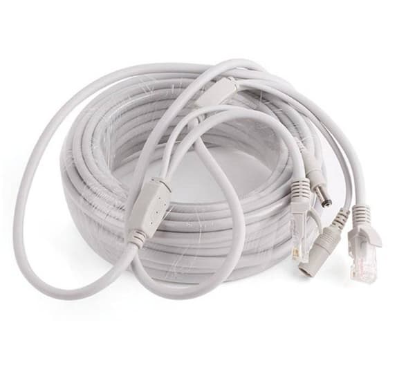 Förlängningssladd 10M, ström och ethernet, 12V