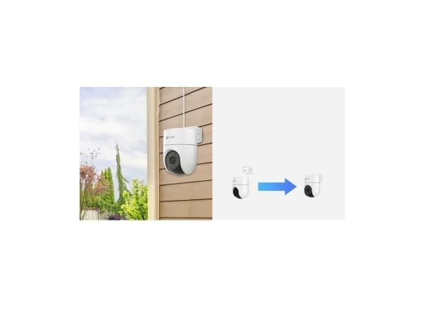 EZVIZ H8c 2K, IP-säkerhetskamera, Utomhus, Kabel & Trådlös, Innertak/vägg, Vit, Kupol-formad