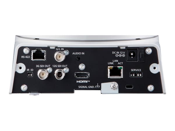 Panasonic AW-UE100 - Konferansekamera - PTZ - farge (Dag og natt) - 8.49 MP - 3840 x 2160 - motorisert - 1500 TVL - lyd - HDMI, 3G-SDI, 12G-SDI - H.2