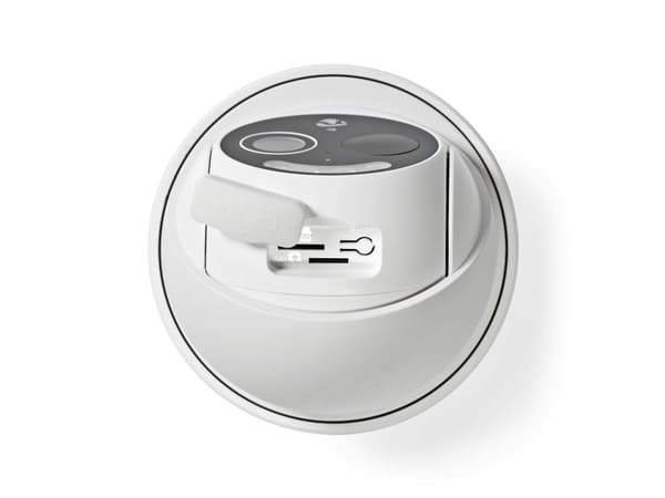 Nedis SIMCBO50WT, IP-säkerhetskamera, Utomhus, Trådlös, 24 dB, Tak, Vit