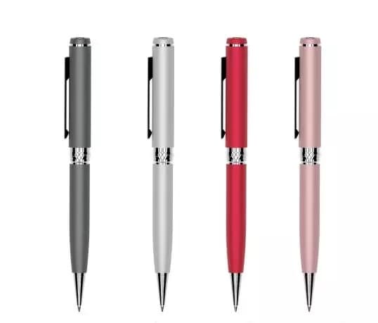 Diskret Spionpenna med Ljudinspelning, USB-C, 32GB - Vit