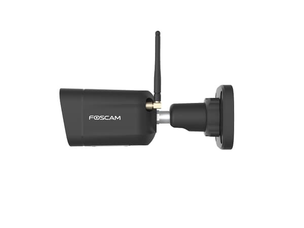 Foscam V5P WLAN-valvontakamera musta 5MP (3072x1728), kaksitaajuuksinen WLAN, integroitu valonheitin ja sireeni