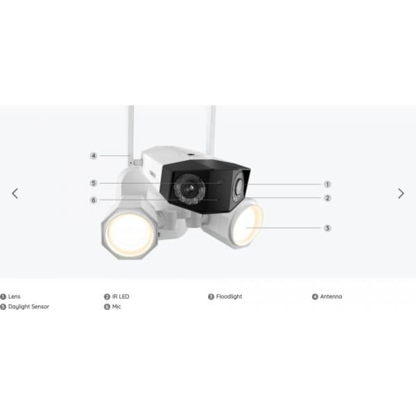 Reolink Duo Floodlight WiFi -valvontakamera LED-kohdevaloilla