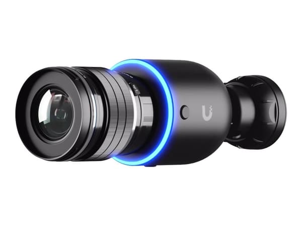 Ubiquiti UniFi AI DSLR - Nettverksovervåkingskamera - kule - innendørs, utendørs - værbestandig - farge (Dag og natt) - 10 MP - 3840 x 2160 - 4K - M4 Sort