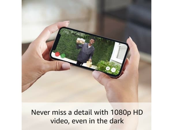 Amazon Ring, 1920 x 1080 pixels, 155°, 90°, Black, 802.11b, 802.11g, Wi-Fi 4 (802.11n), 50 - 60 Hz