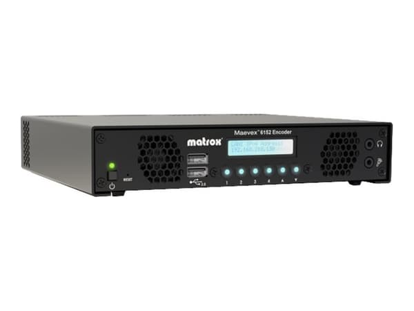 Matrox Maevex 6152 - Fangst AV-opptaker/streamer Sort