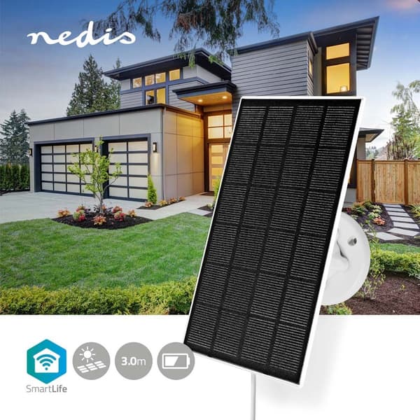 Nedis Aurinkopaneeli | 5.3 V DC | 0.5 A A | USB Type-C™ | Kaapelin pituus: 3.00 m | Tarvikkeet tuotteelle: WIFICBO30WT / WIFICBO32WT