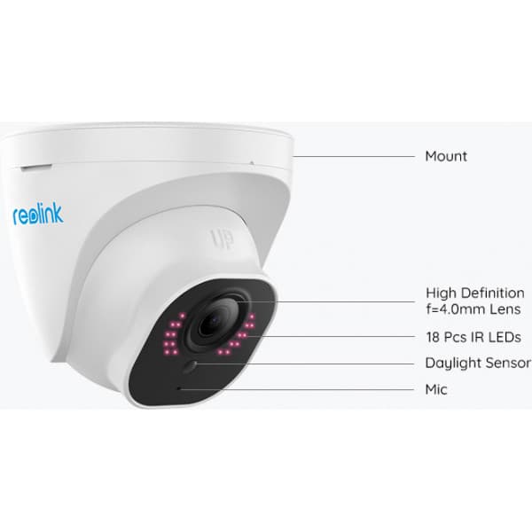Reolink RLC-520A PoE -valvontakamera ulko- ja sisäkäyttöön
