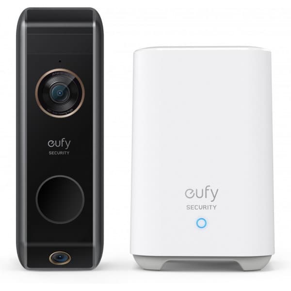 Anker eufy Video Doorbell Dual 2K -video-ovikello kahdella kameralla, sisältää kotiaseman