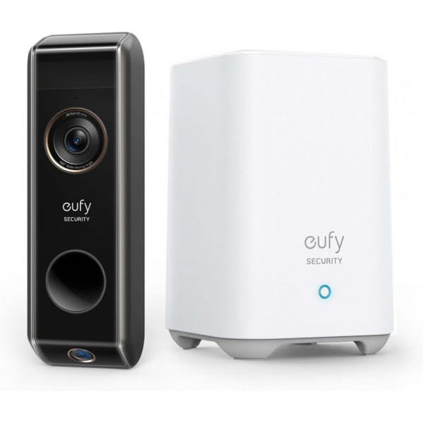 Anker eufy Video Doorbell Dual 2K -video-ovikello kahdella kameralla, sisältää kotiaseman