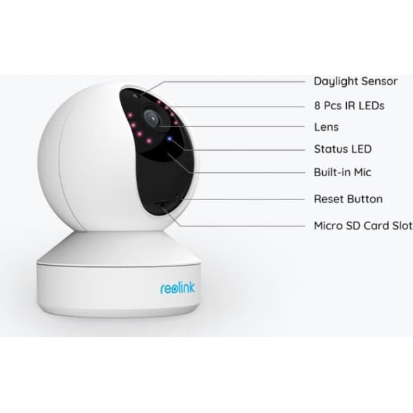 Reolink E1 Zoom 5MP -övervakningskamera för inomhusbruk
