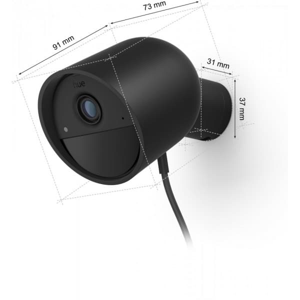 Philips Hue Secure valvontakamera, langallinen, musta, 1 kpl