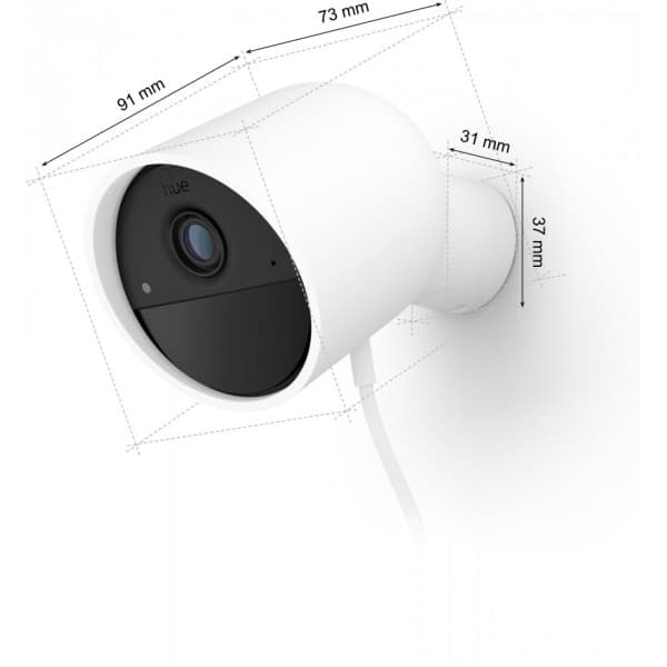 Philips Hue Secure overvågningskamera, kablet, hvid, 1 stk